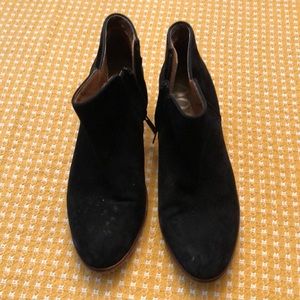 Sam Edelman Suede Black Booties Size 7M